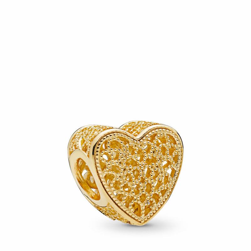 Pandora Shine™ Filled With Romance Charm Ireland - 18ct Gold Plated - 410326JLQ